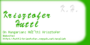 krisztofer huttl business card